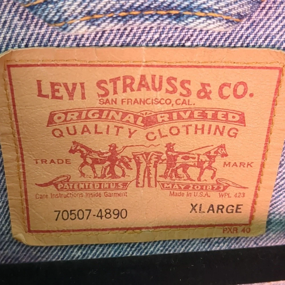 Levi's Vintage Denim Jacket X large - Picture 2 of 4